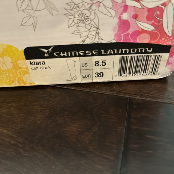 Chinese Laundry Kiara tall black heel boots NIB 8.5 - Picture 9 of 10